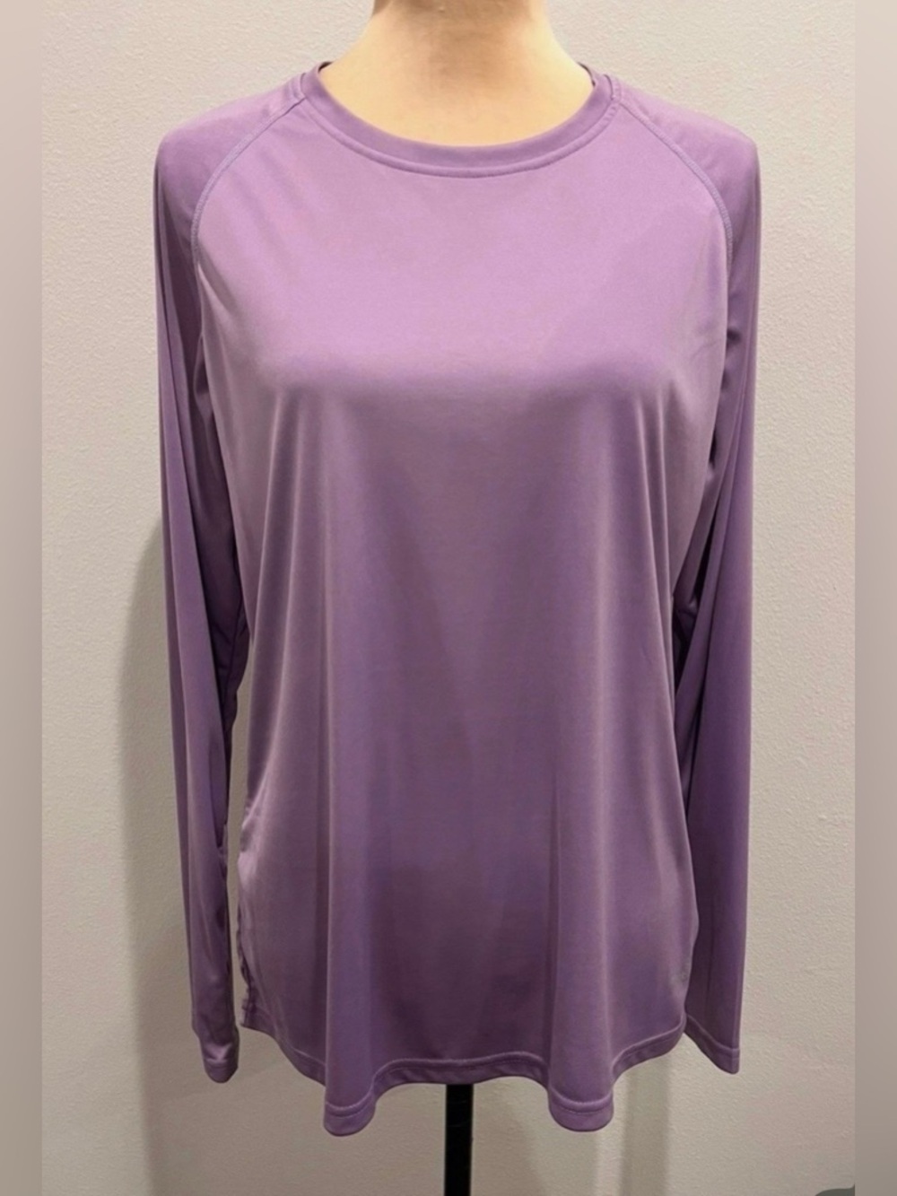 Women's UPF 50+ Long Sleeve Performance Shirt- Lavender - Picture 2 of 5